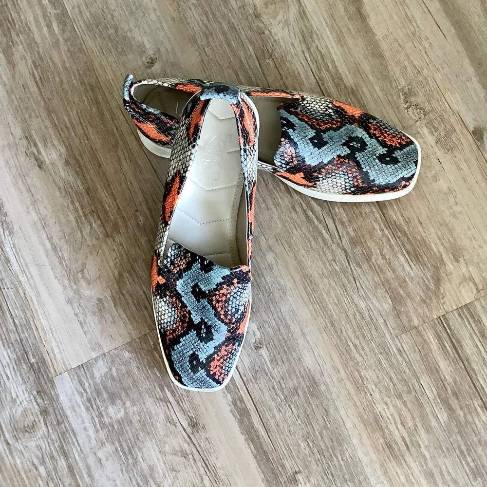 Franco Sarto Boston Embossed Snakeskin Slip On 7.5